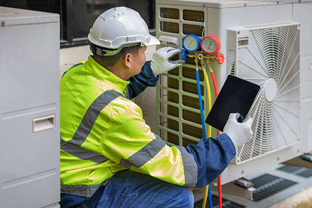 Professional Hvac Installation technician working in Chartley, MA